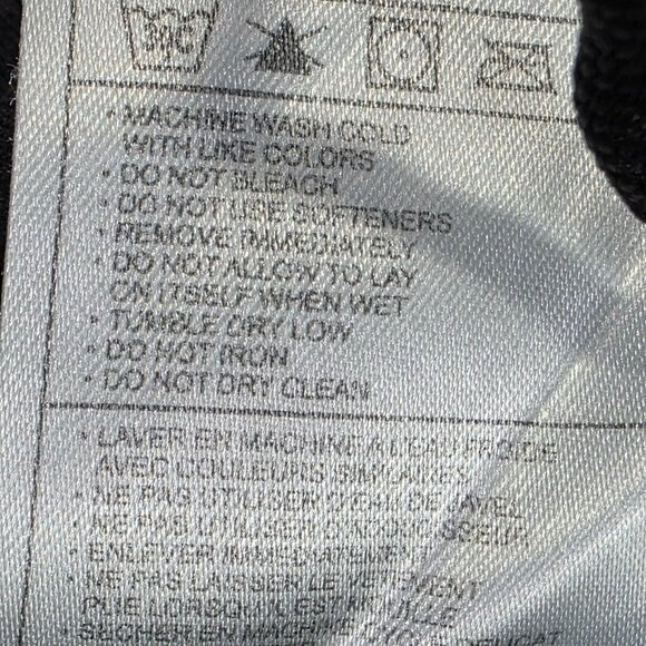 Mens Nike Y2K Sportswear Black Track Pants Zip Sides Drawstring Elastic Size XL - Picture 13 of 13